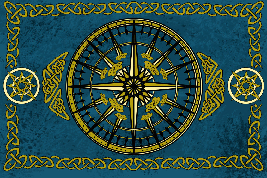 compass rose ocean